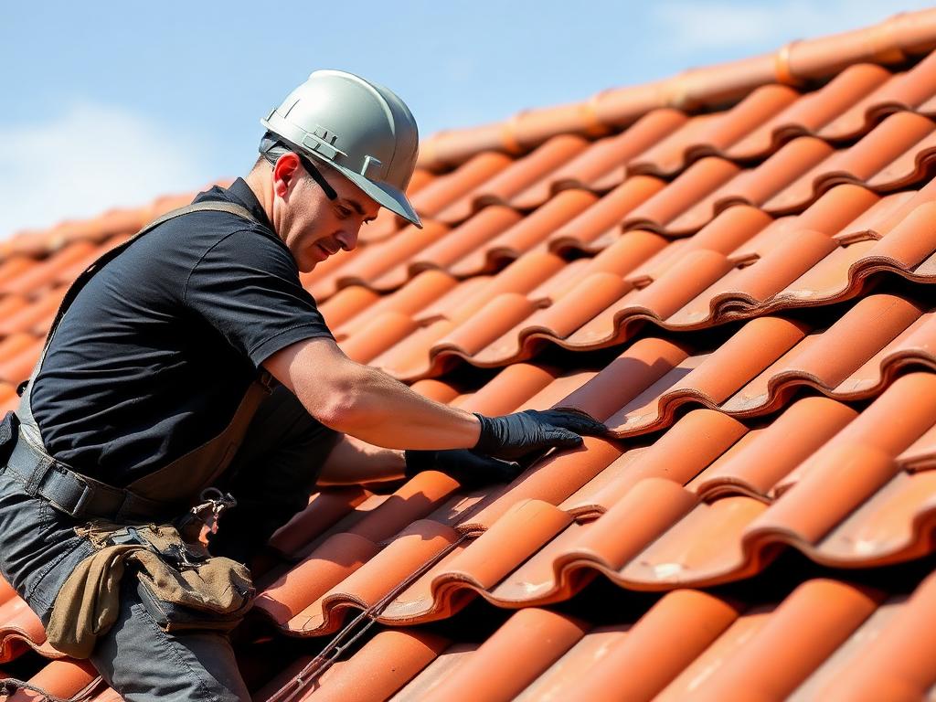Rénovation complète d'une toiture en tuiles